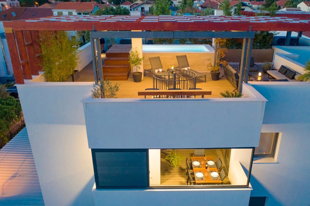 Penthouse Diem - Private Pool With Sea View Zadar Exterior foto