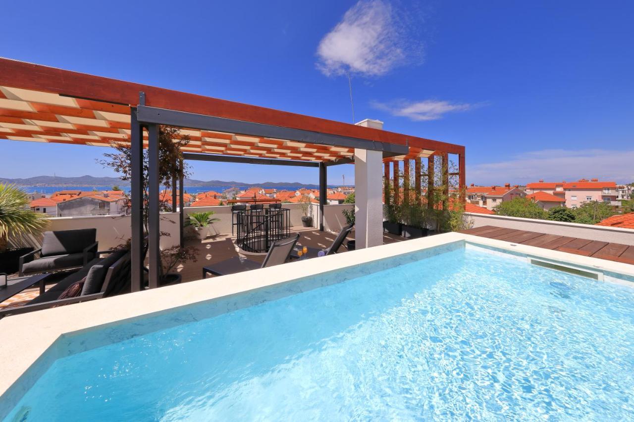 Penthouse Diem - Private Pool With Sea View Zadar Exterior foto