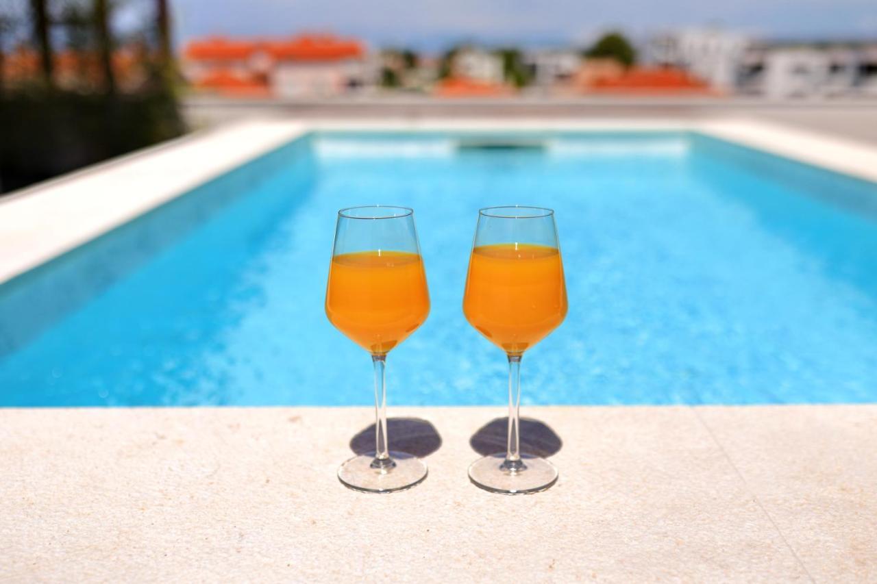 Penthouse Diem - Private Pool With Sea View Zadar Exterior foto