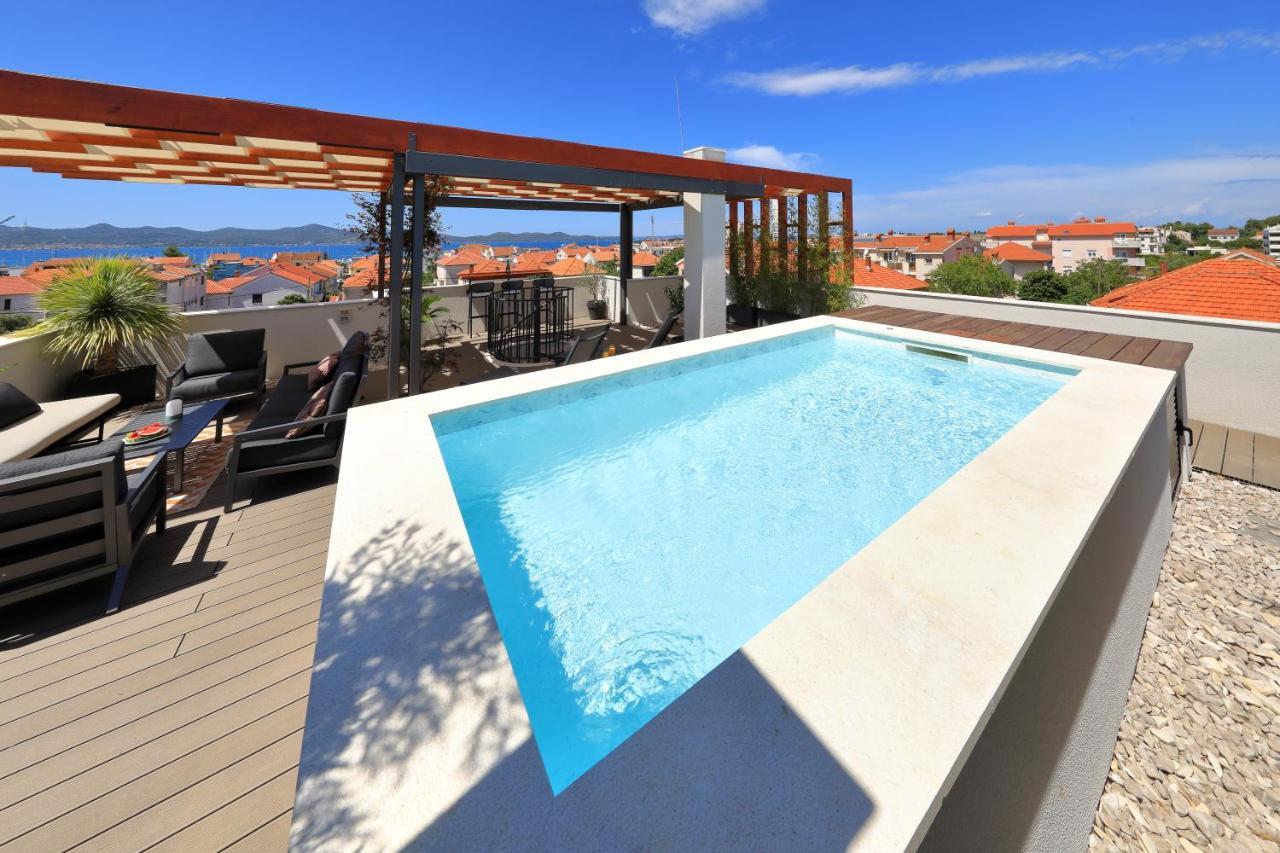 Penthouse Diem - Private Pool With Sea View Zadar Exterior foto
