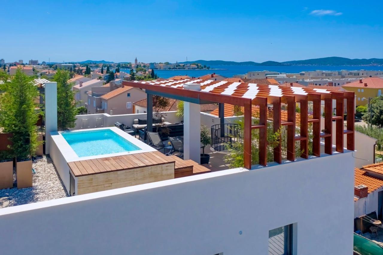 Penthouse Diem - Private Pool With Sea View Zadar Exterior foto
