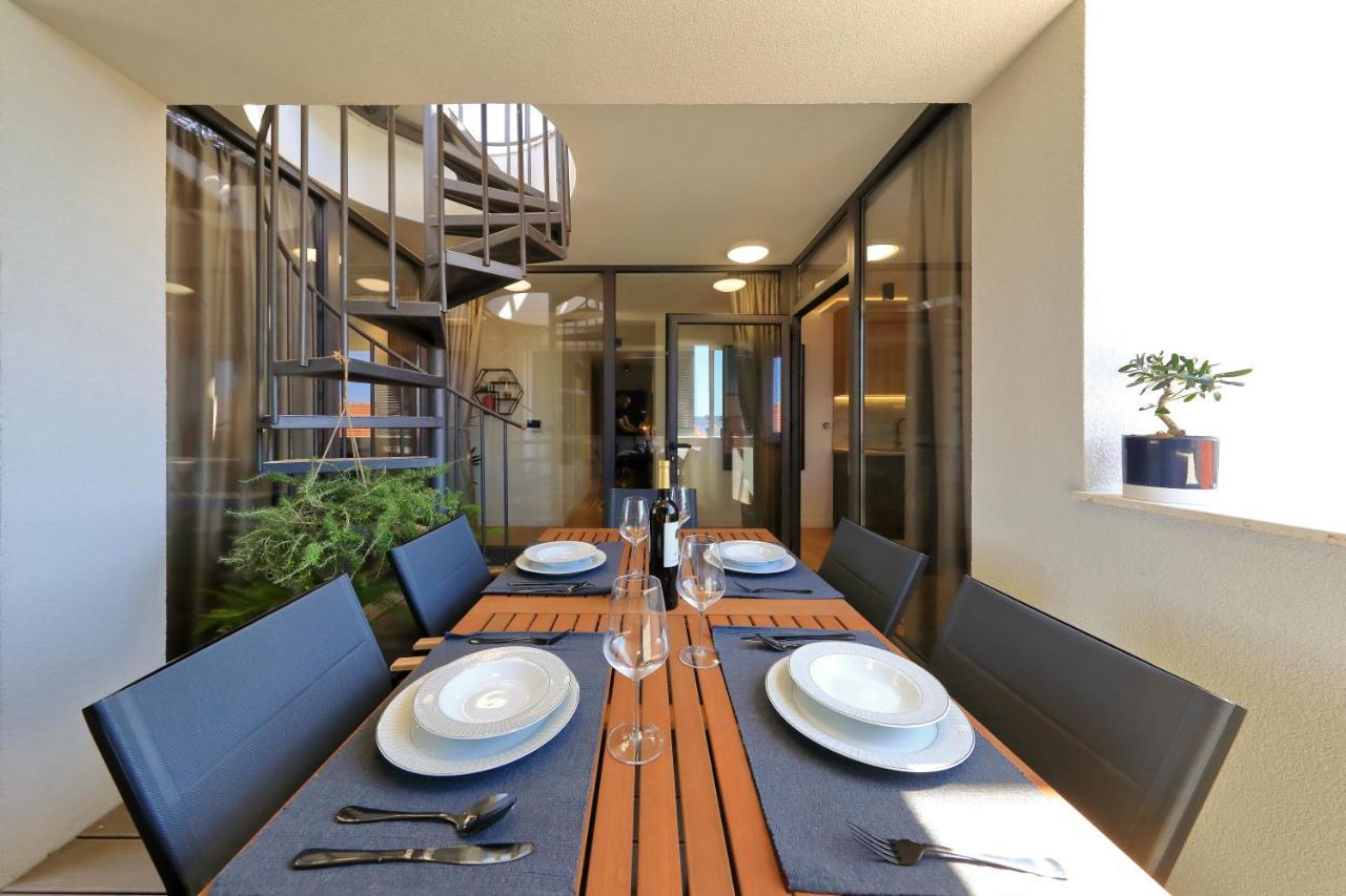 Penthouse Diem - Private Pool With Sea View Zadar Exterior foto